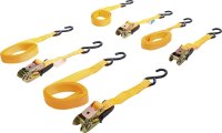 Knarren-Spannband-Satz | mit schweren Haken | 5 m x 25 mm...