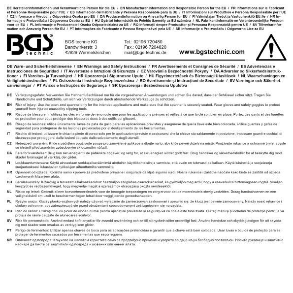Hahnenfußschlüssel-Satz | Antrieb Innenvierkant 12,5 mm (1/2") | flexibel | 6-tlg.