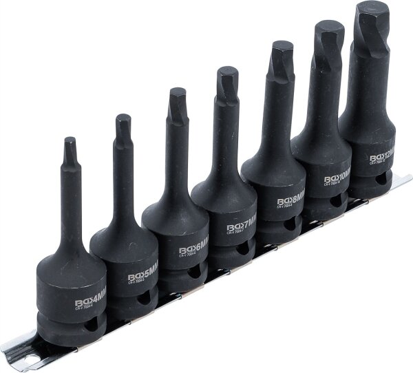 Schraubenausdreher-Satz | Antrieb Innenvierkant 12,5 mm (1/2") | für defekten Innensechskant 4 - 12 mm | 7-tlg.