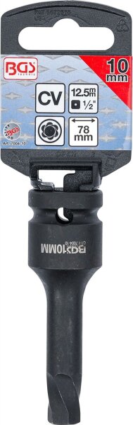 Schraubenausdreher | Antrieb Innenvierkant 12,5 mm (1/2") | für defekten Innensechskant 10 mm