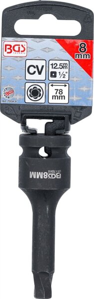 Schraubenausdreher | Antrieb Innenvierkant 12,5 mm (1/2") | für defekten Innensechskant 8 mm