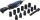 Druckluft-Ratschenschrauber-Satz | 12,5 mm (1/2") | 102 Nm | 14-tlg.