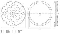 Gummiteller | für Hebebühnen | Ø 120 mm