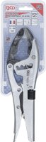 Gripzange | 4-fache Schnelljustierung | tiefgekröpfte Unterbacke | französischer Typ | 250 mm