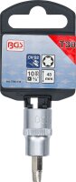 Schraubenausdreher-Bit-Einsatz | Antrieb Innenvierkant 10 mm (3/8") | für defektes T-Profil (für Torx) T30