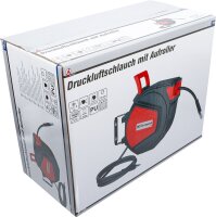 Druckluftschlauch mit Aufroller | automatisch | 12 m + 2 m