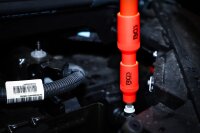 VDE-Bit-Einsatz-Satz | Antrieb Innenvierkant 10 mm (3/8") / 12,5 mm (1/2") | Innensechskant 4 - 10 mm | 10-tlg.