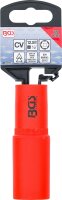 VDE-Steckschlüssel-Einsatz Sechskant | Antrieb Innenvierkant 12,5 mm (1/2") | SW 19 mm