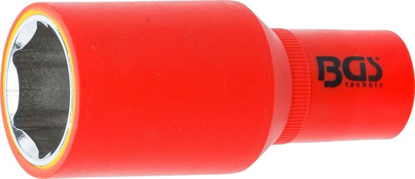 VDE-Steckschlüssel-Einsatz Sechskant | Antrieb Innenvierkant 12,5 mm (1/2") | SW 27 mm