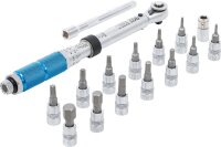 Drehmomentschlüssel-Satz | Abtrieb Außenvierkant 6,3 mm (1/4") | 3 - 24 Nm | 16-tlg.