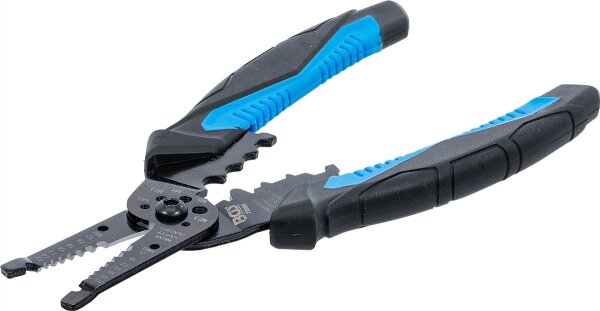 Kabel-Abisolier- und Crimpzange | 210 mm
