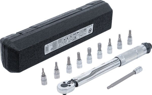 Drehmomentschlüssel-Satz | Abtrieb Außenvierkant 6,3 mm (1/4") | 2 - 24 Nm | 11-tlg.