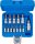 Bit-Einsatz-Satz | Antrieb Innenvierkant 6,3 mm (1/4") / 10 mm (3/8") / 12,5 mm (1/2") | Innensechskant 2 - 14 mm | 13-tlg.