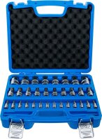 Bit-Einsatz-Satz | Antrieb Innenvierkant 6,3 mm (1/4") / 10 mm (3/8") / 12,5 mm (1/2") | Innensechskant 2 - 19 mm / 1/4 - 9/16" | Metrisch und Zollgrößen | 32-tlg.