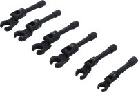 Hahnenfußschlüssel-Satz | Antrieb Innenvierkant 10 mm (3/8") | mit Gelenk | 6-tlg.