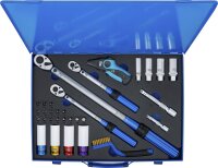 Drehmomentschlüssel-Satz | Abtrieb Außenvierkant 6,3 mm (1/4"), 10 mm (3/8"), 12,5 mm (1/2") | 31-tlg.