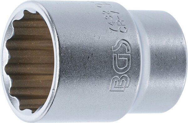Steckschlüssel-Einsatz Zwölfkant | Antrieb Innenvierkant 20 mm (3/4") | SW 32 mm
