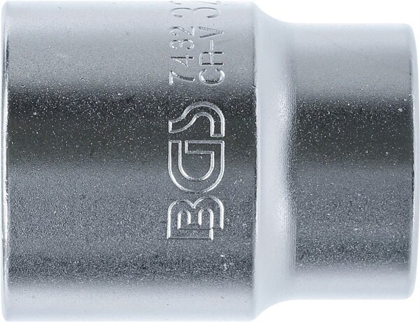 Steckschlüssel-Einsatz Zwölfkant | Antrieb Innenvierkant 20 mm (3/4") | SW 32 mm