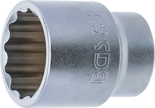 Steckschlüssel-Einsatz Zwölfkant | Antrieb Innenvierkant 20 mm (3/4") | SW 34 mm