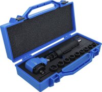 Druckluft-Schlagschrauber | abgewinkelt & Kraft-Steckschlüssel-Satz | 12,5 mm (1/2") | 650 Nm | 10-tlg.
