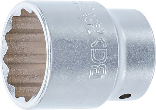 Steckschlüssel-Einsatz Zwölfkant | Antrieb Innenvierkant 20 mm (3/4") | SW 38 mm