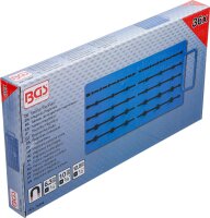 Magnet-Stecktafel | mit Außenvierkant | für 36 Steckschlüssel-Einsätze | Antrieb 6,3 mm (1/4"), 10 mm (3/8"), 12,5 mm (1/2")