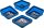 Magnet-Haftschalen-Satz | Silikon | faltbar | 115 x 115 x 50 mm | 4-tlg.