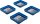 Magnet-Haftschalen-Satz | Silikon | faltbar | 115 x 115 x 50 mm | 4-tlg.