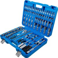 Steckschlüssel-Satz Wellenprofil | Antrieb 6,3 mm (1/4") / 12,5 mm (1/2") | 150-tlg.