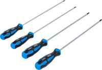Schraubendreher-Satz | extra lang | T-Profil (für Torx) | T15 - T30 | 4-tlg.