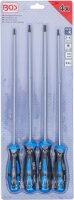 Schraubendreher-Satz | extra lang | T-Profil (für Torx) | T15 - T30 | 4-tlg.