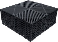 Kunststoff-Fliesen-Satz | Klick-System | 400 x 400 x 18 mm | 10-tlg.