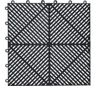 Kunststoff-Fliesen-Satz | Klick-System | 400 x 400 x 18 mm | 10-tlg.