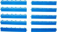 Kunststoff-Fliesen-Randelement-Satz | Klick-System | 400 x 55 x 15 mm | 10-tlg.