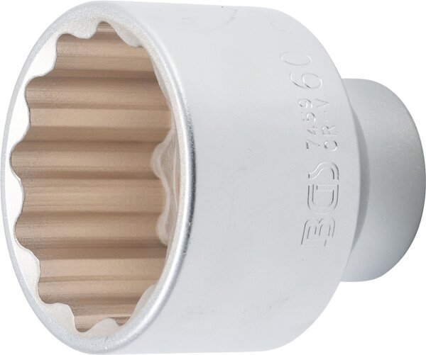 Steckschlüssel-Einsatz Zwölfkant | Antrieb Innenvierkant 20 mm (3/4") | SW 60 mm