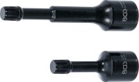 Kraft-Spezial-Bit-Einsatz-Satz | Antrieb Innenvierkant 12,5 mm (1/2") | Innenvielzahn (für XZN) M12 | für VAG | 2-tlg.