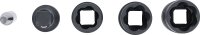 Kraft-Spezial-Steckschlüssel-Wendeeinssatz-Satz | Sechskant & Schraubendreher 17 - 19 - 21 mm | 12,5 mm (1/2") | 3-tlg.