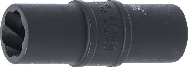 Kraft-Spezial-Schraubenausdreh-Wendeeinsatz 17 mm | 12,5 mm (1/2")