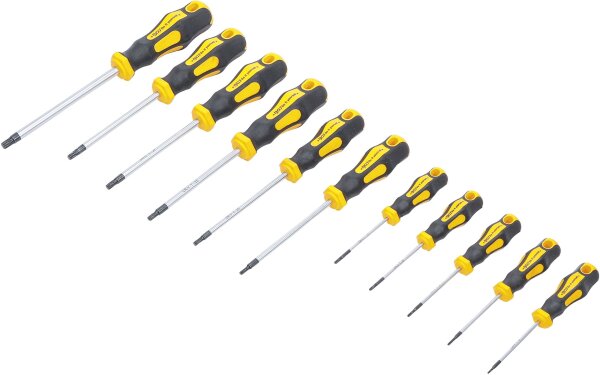 Schraubendreher-Satz | T-Profil (für Torx) T6 - T40 | 11-tlg.