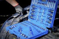 Werkzeugsortiment | 6,3 mm (1/4") + 12,5 mm (1/2") | E-Profil / T-Profil (für Torx) | 84-tlg.