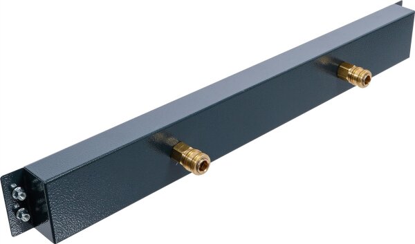 Druckluft-Anschlussleiste | 2-fach | für Schrankwand-System