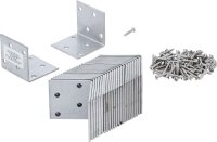 Winkelverbinder | rostfrei | 40 x 40 x 40 mm | Spar-Pack...