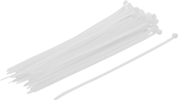 Kabelbinder-Sortiment | weiß | 4,8 x 250 mm | 50-tlg.