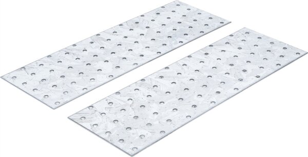 Stahl-Lochplatten-Satz | 300 x 100 x 2 mm | 2-tlg.