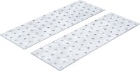 Stahl-Lochplatten-Satz | 300 x 100 x 2 mm | 2-tlg.