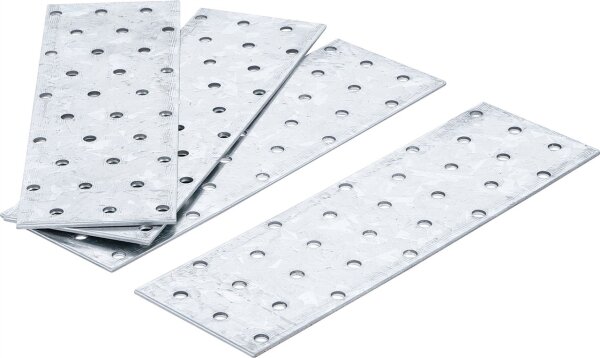 Stahl-Lochplatten-Satz | 200 x 60 x 2 mm | 4-tlg.