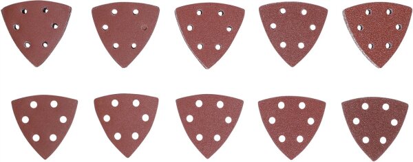 Schleifblatt-Satz für Dreieckschleifer | 95 x 95 mm | K 40 - 180 | 50-tlg.