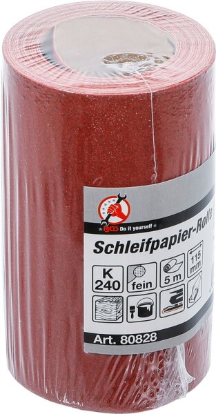 Schleifpapier-Rolle | 115 mm x 5 m | Körnung 240
