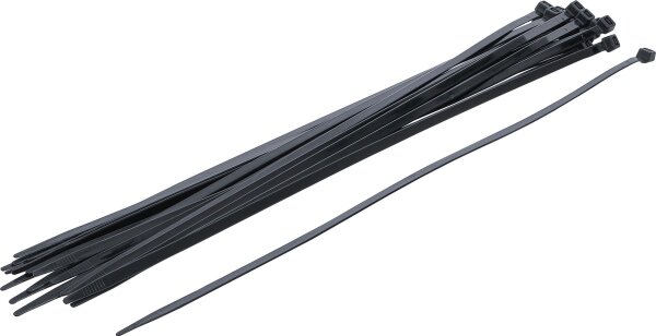 Kabelbinder-Sortiment | schwarz | 7,6 x 500 mm | 20-tlg.
