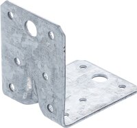 Winkelverbinder | mit Sicke | 70 x 70 x 55 x 2,5 mm | Spar-Pack | 25 Stück